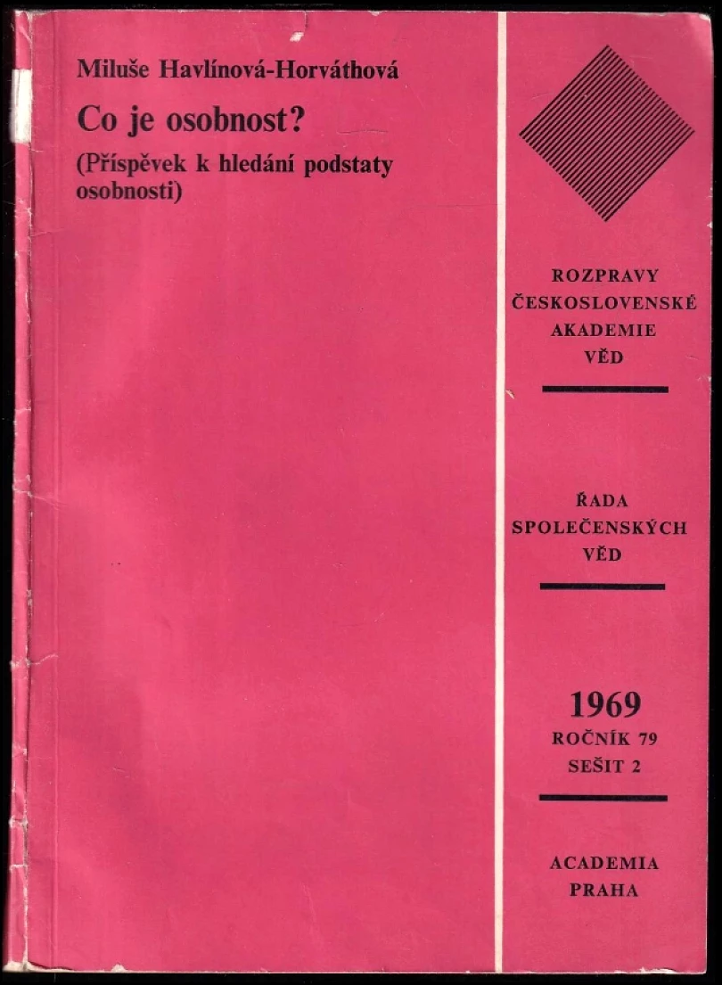 Co je osobnost? (Miluše Havlínová, 1969)