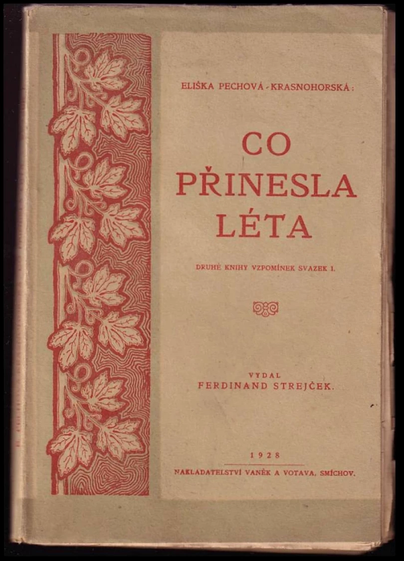 Co přinesla léta - druhé knihy vzpomínek - svazek 1 (Eliška Krásnohorská, 1928)