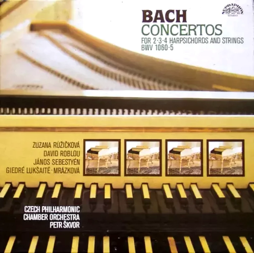 Levně Concertos For 2-3-4 Harpsichords And Strings BWV 1060-5 (2xLP + BOX) (Johann Sebastian Bach, 1986)