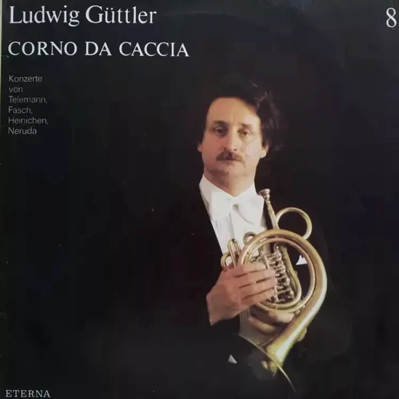 Levně Corno Da Caccia - Konzerte von Telemann, Fasch, Heinichen, Neruda (Ludwig Güttler, 1984)