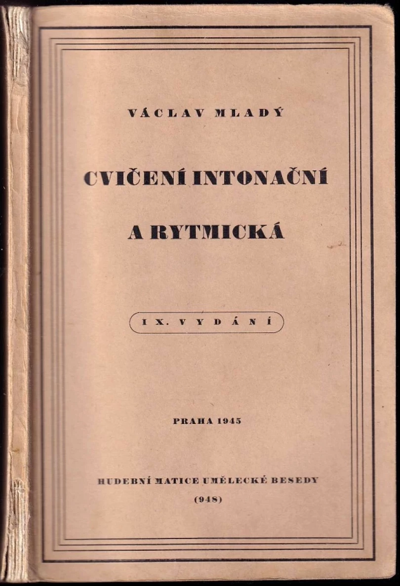 Cvičení intonační a rytmická (Václav Mladý, 1945)