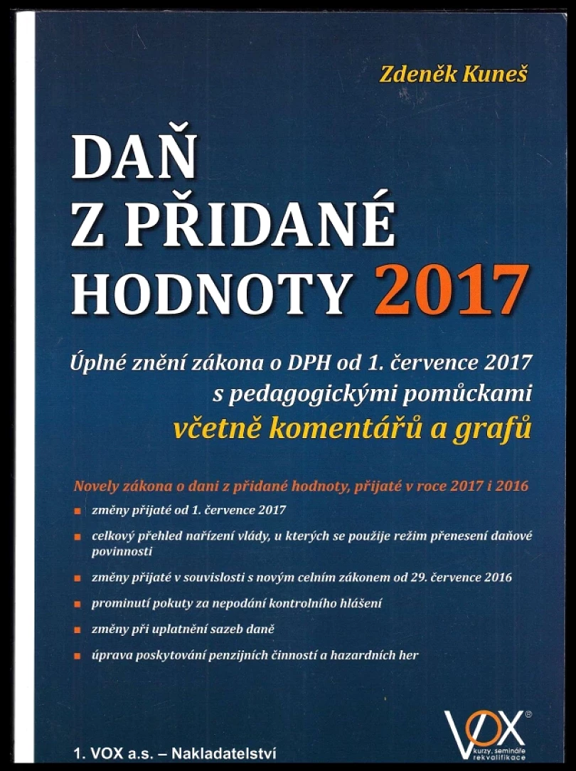 Daň z přidané hodnoty 2017 (, 2017)