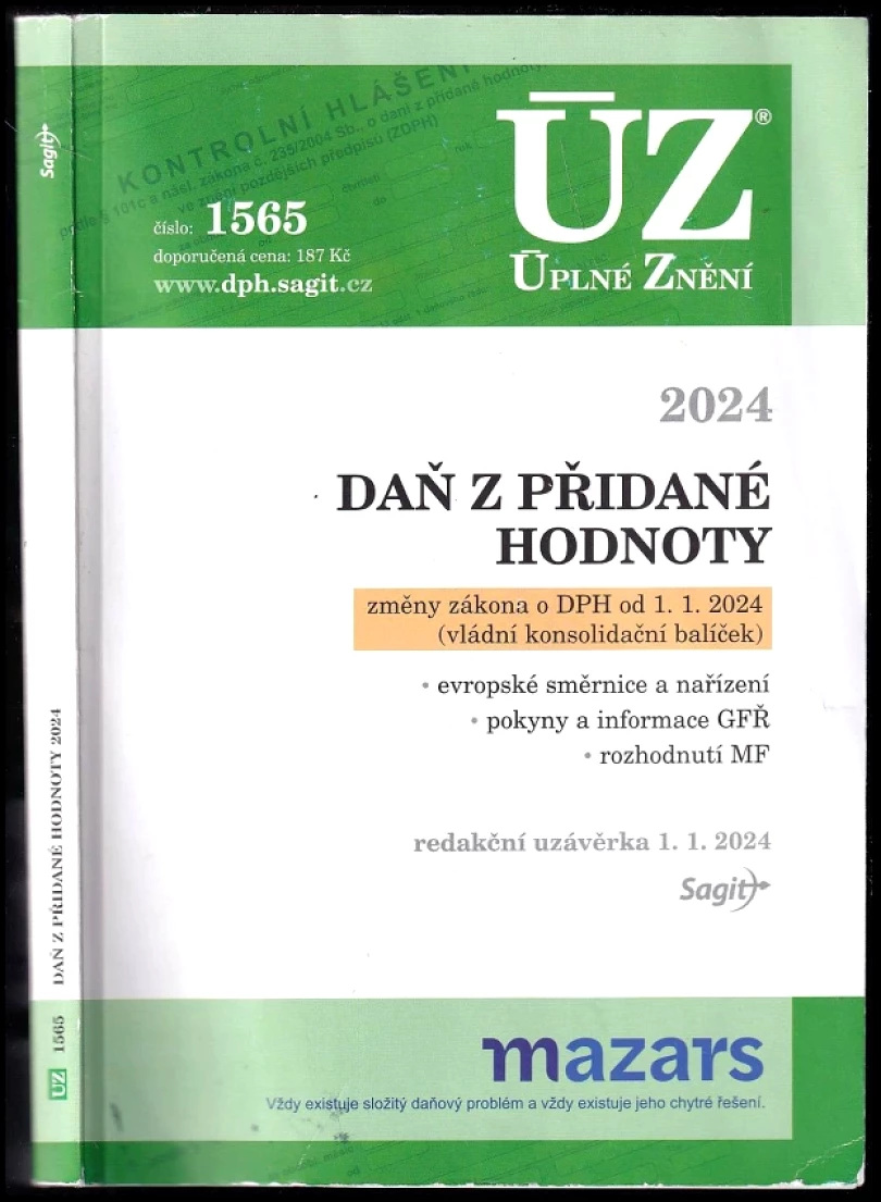 Daň z přidané hodnoty 2024 (, 2024)