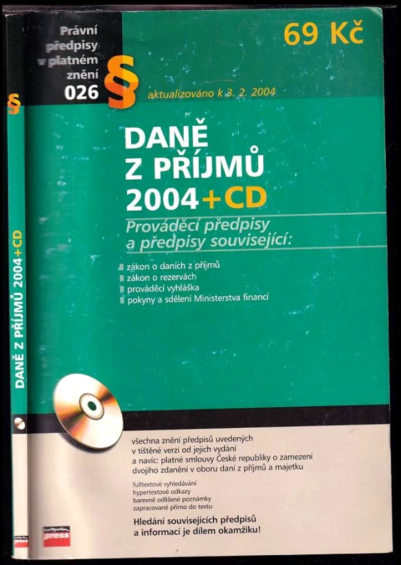 Daně z příjmů + CD (, 2004)