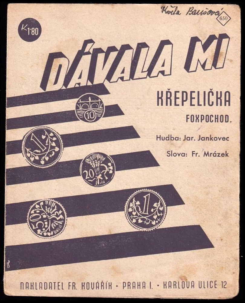 Levně Dávala mi křepelička... (Jaroslav Jankovec, 1940)