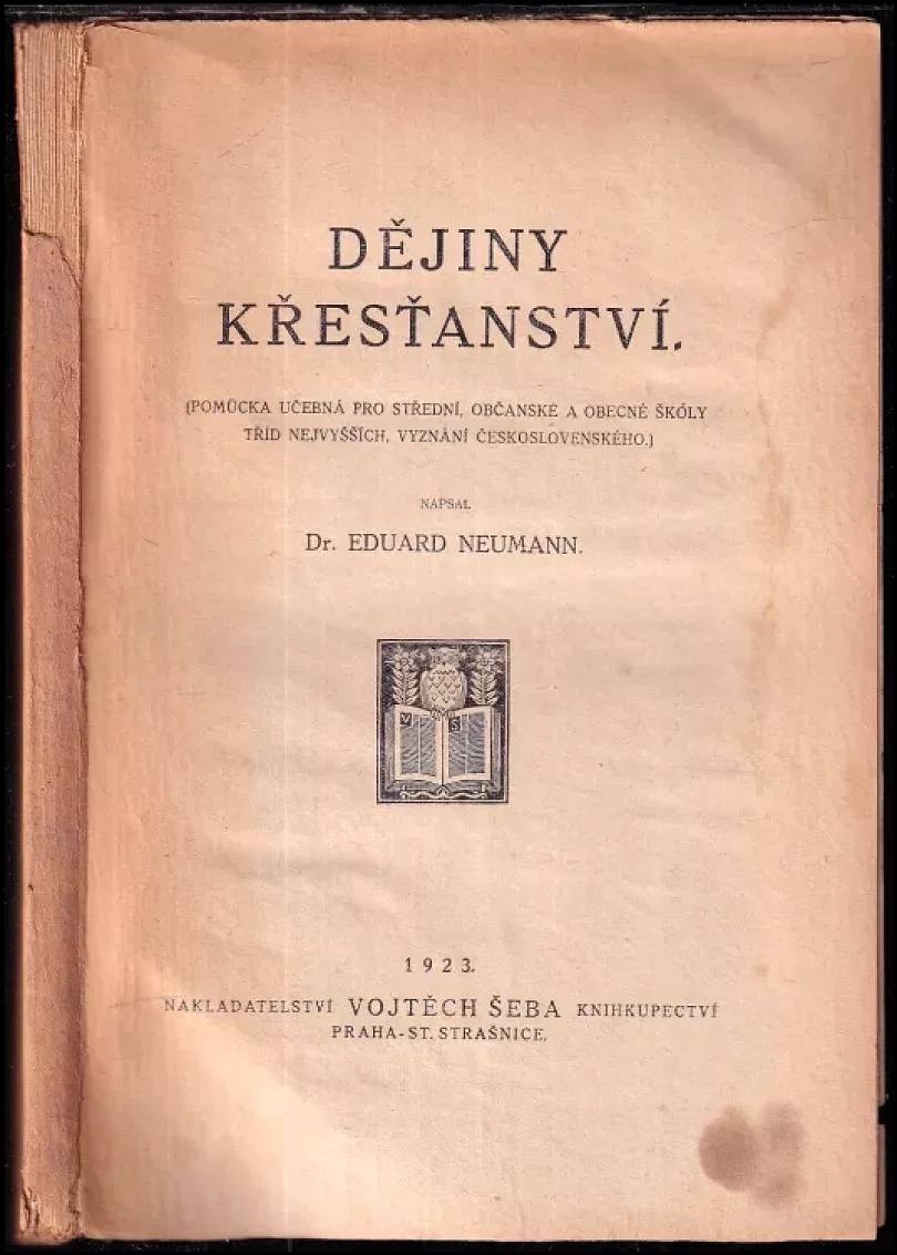 Dějiny křesťanství (Eduard Neumann, 1923)