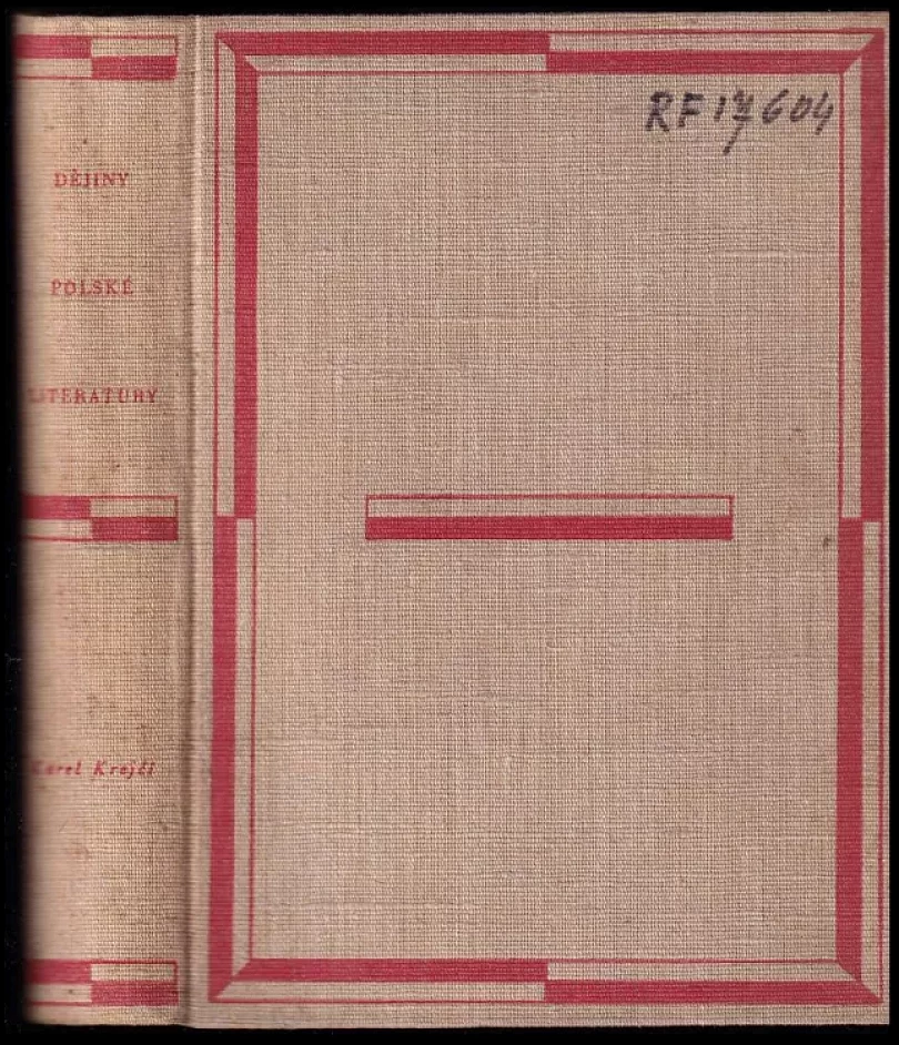 Dějiny polské literatury (Karel Krejčí, 1953)