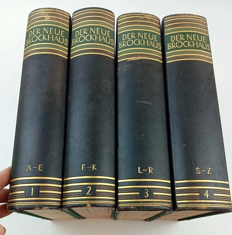 Der Neue Brockhaus - Allbuch in vier Bänden und einem Atlas 1-4 (, 1937)