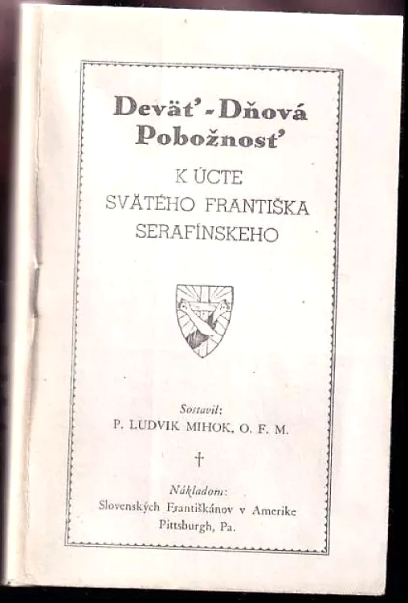 Deväť - dňová pobožnosť k úcte svätého Františka Serafínskeho (, 1943)
