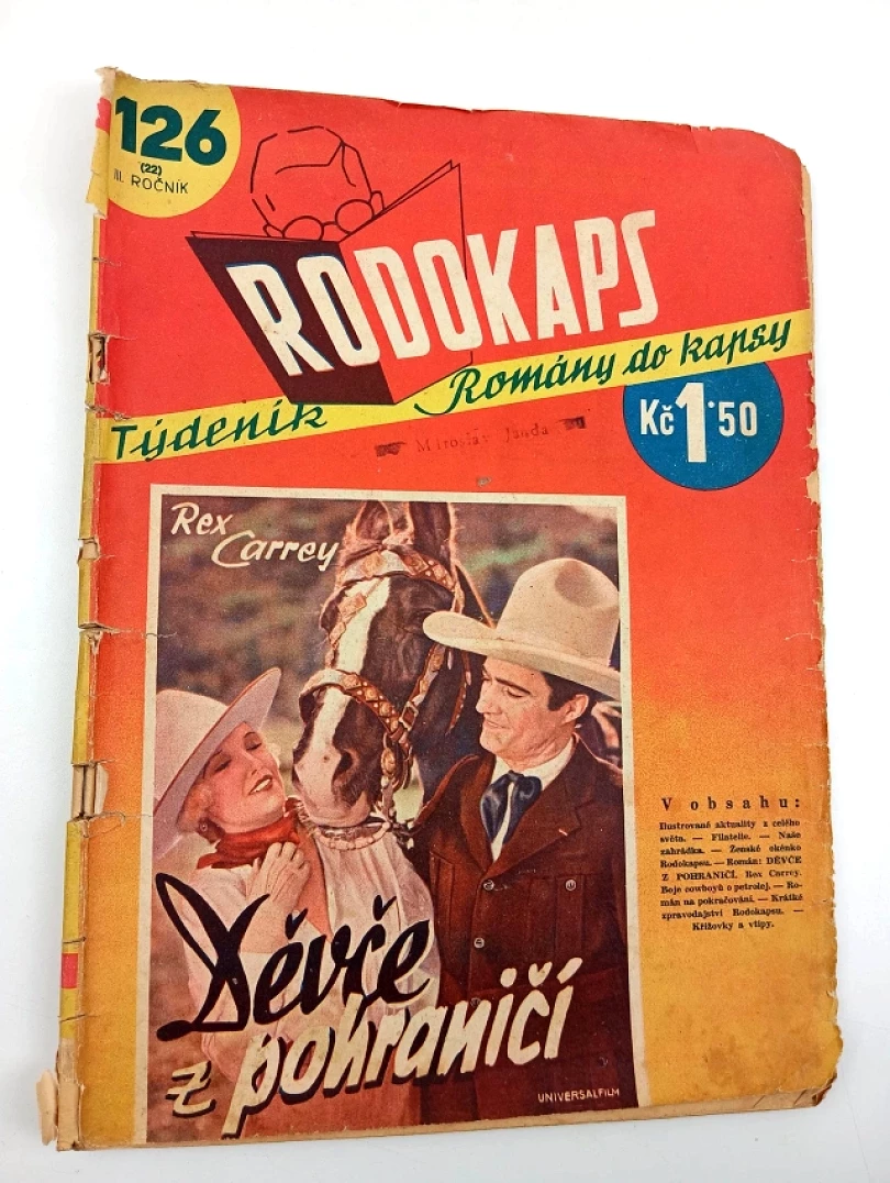Děvče z pohraničí - Rodokaps 126 (22) - Romány do kapsy - ročník III. (Rex Carrey, 1937)