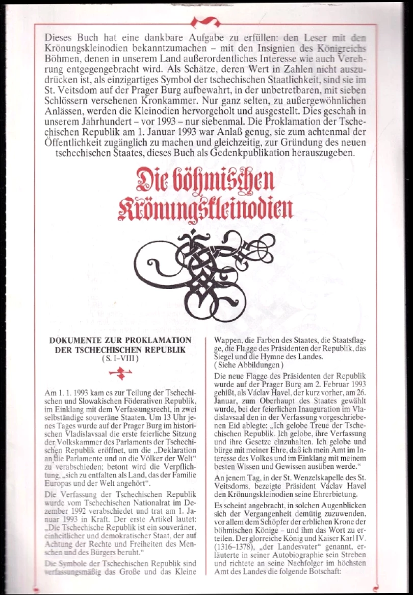 Die böhmischen Krönungskleinodien (, 1993)