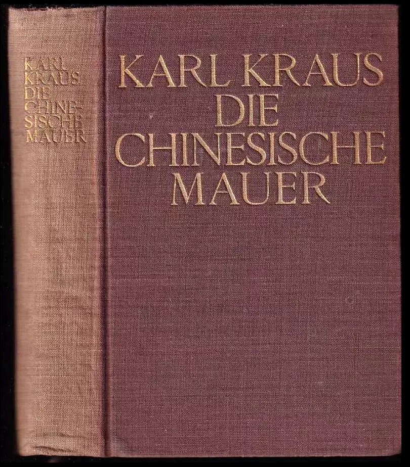Die chinesische Mauer (Karl Kraus, 1910)