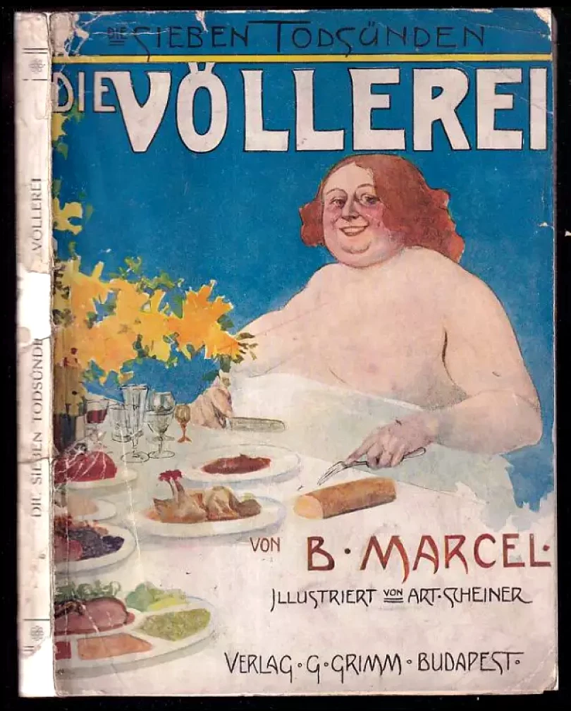 Die Völlerei - Die sieben Todsünden (B. Marcel, 1904)