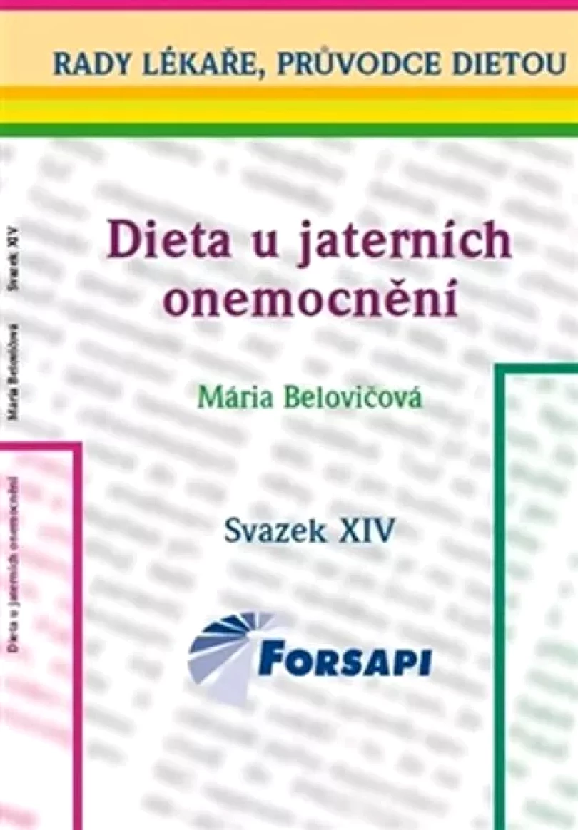Dieta u jaterních onemocnění (Mária Belovičová, 2015)