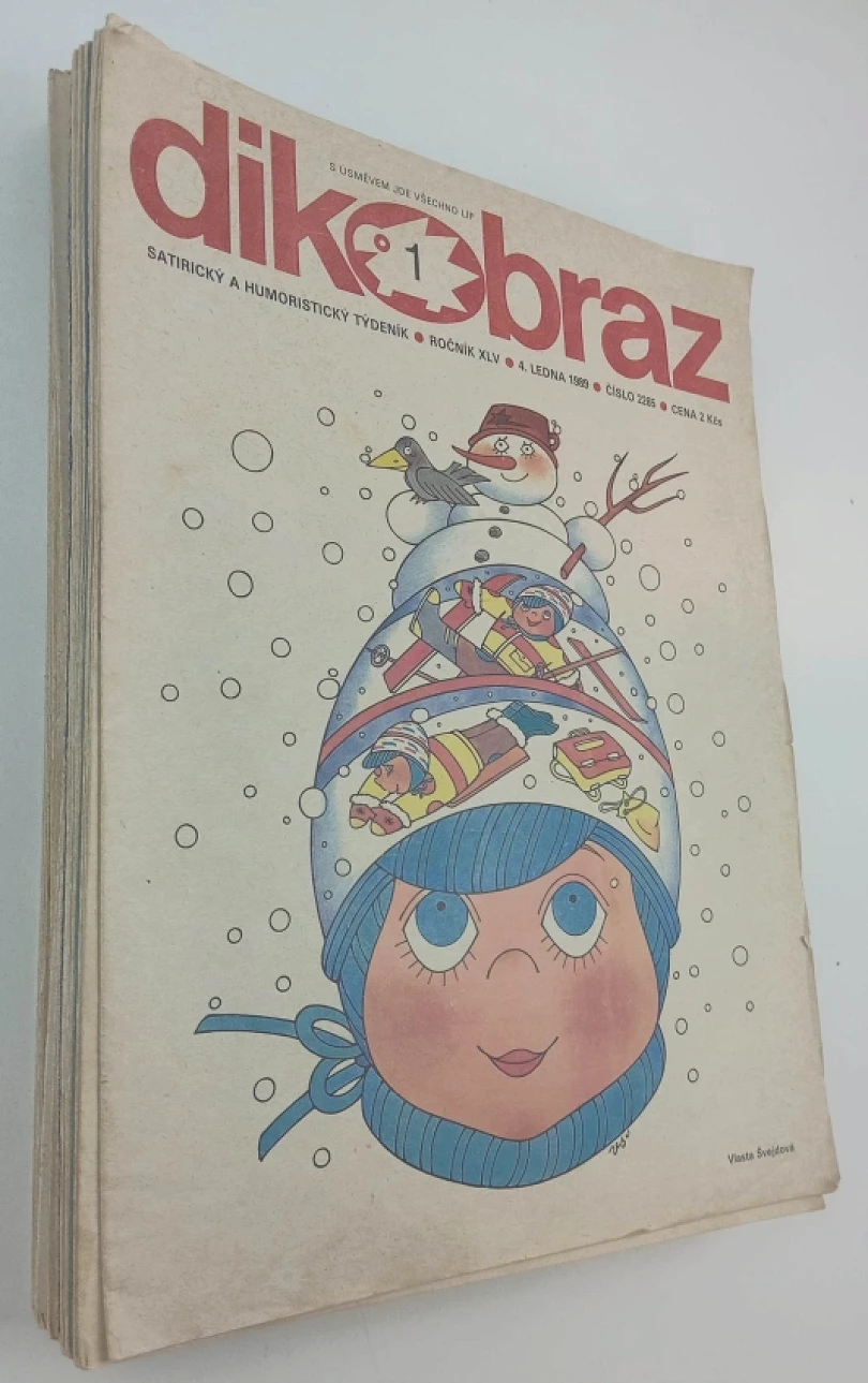 Levně Dikobraz, číslo 1 - 52, KOMPLETNÍ ROČNÍK XLV., číslo 1 - 52 (, 1989)