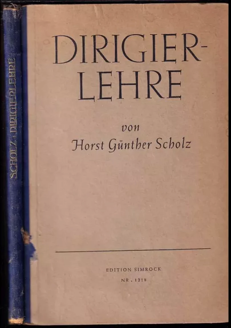Levně Dirigierlehre (Horst Günther Scholz, 1943)
