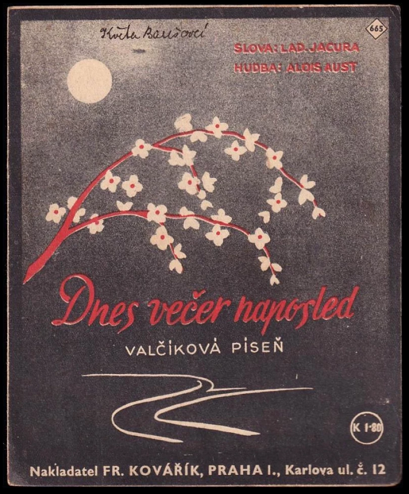 Levně Dnes večer naposled (Alois Aust, 1938)