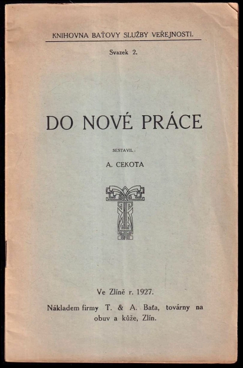 Levně Do nové práce (Antonín Cekota, 1927)