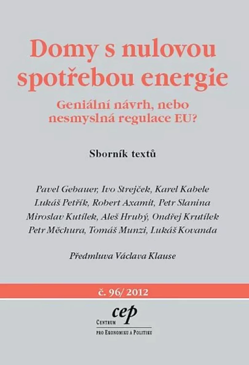Domy s nulovou spotřebou energie (Pavel Gebauer, 2012)