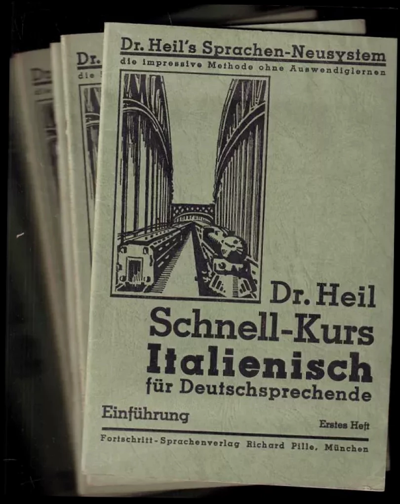 Levně Dr. Heil Schnell-Kurs Italienisch für Deutschsprechende - 1 - 8 Hefte (Johann Alfred Heil, 1930)