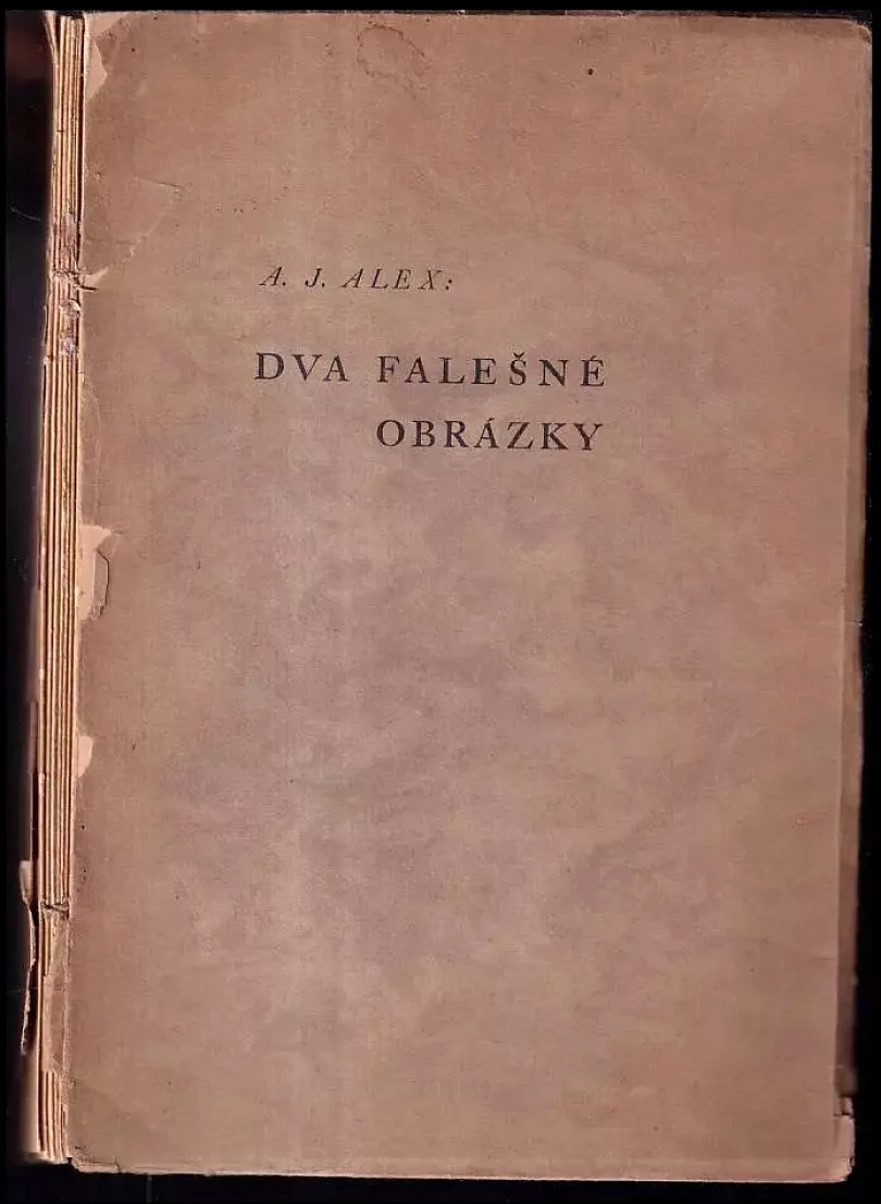 Levně Dva falešné obrázky PODPIS A. J. ALEX (Adolf J Alex, 1937)