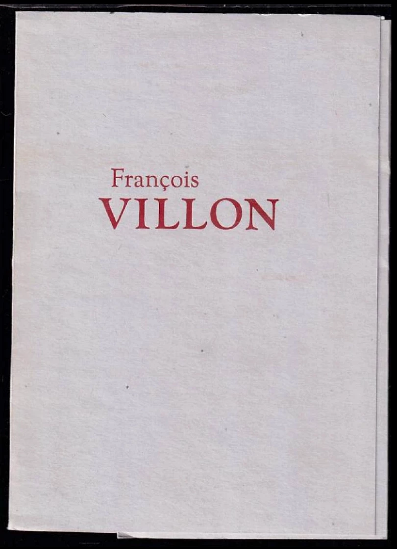 Dvě balady SIGNOVANÝ DŘEVORYT Zdeněk Mézl (François Villon, 1986)