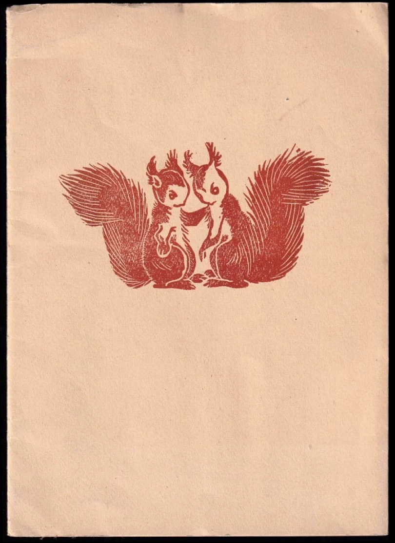 Dvě veverky PODPIS ZDENĚK SPILKA (Zdeněk Spilka, 1949)