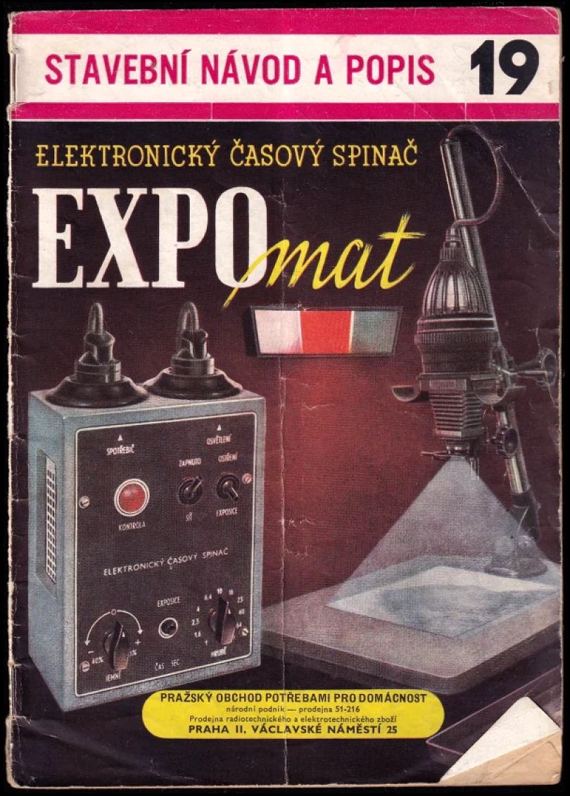Elektronický časový spinač Expomat (Jiří Janda, 1956)