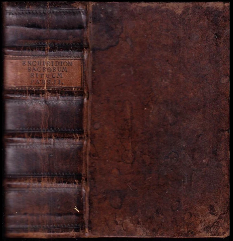 Levně Enchiridij Sacrorum Rituum, Sacro-Sanctae Romano-Catholicae Ecclesiae (Joannes Henricus Ignatius Khinel, 1716)