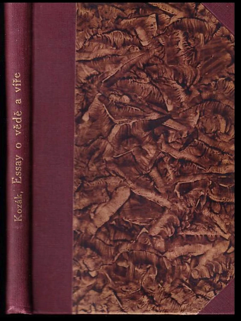Essay o vědě a víře PODPIS J. B. KOZÁK (Jan Blahoslav Kozák, 1924)