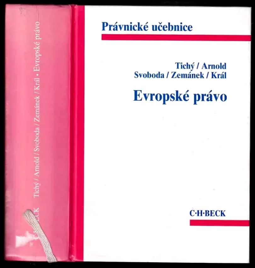 Evropské právo (Luboš Tichý, 1999)
