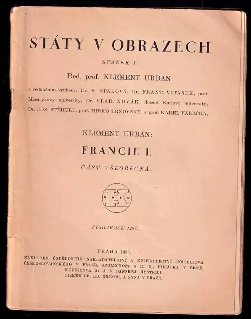 Francie I, Část všeobecná. (Klement Urban, 1937)