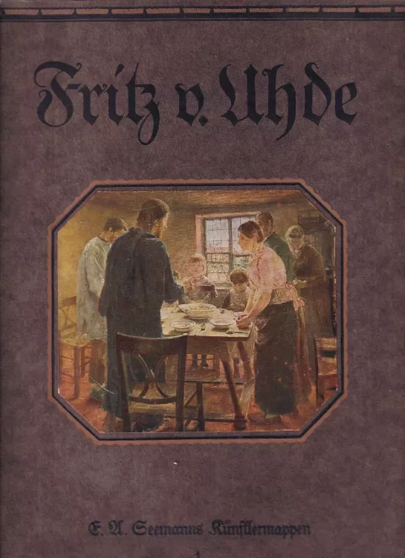 Levně Fritz von Uhde, acht farbige Wiedergaben seiner Gemälde (, )