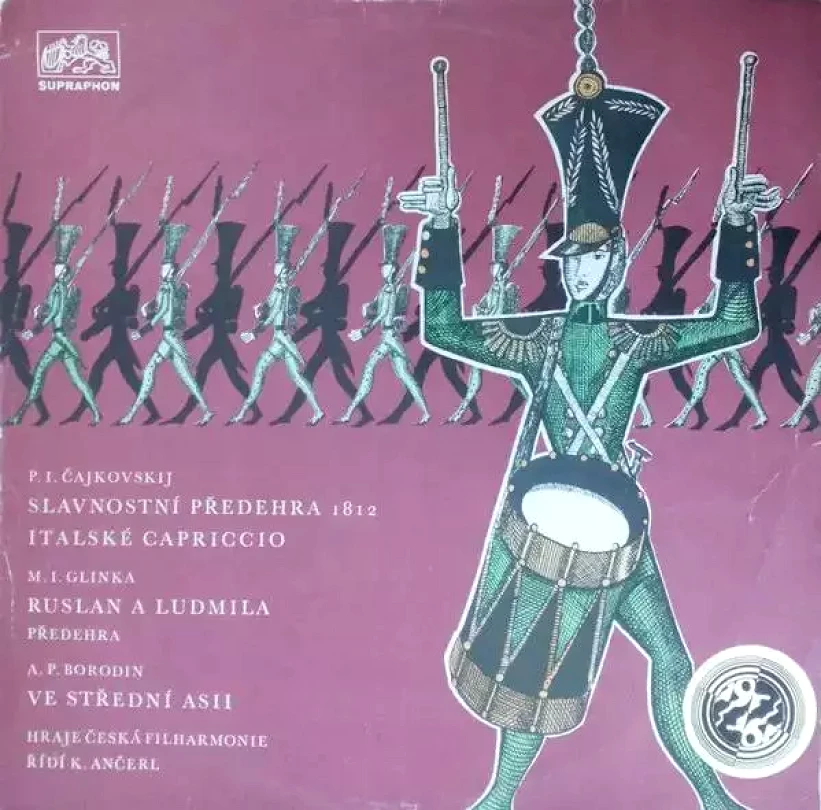 Levně Slavnostní Předehra 1812 / Italské Capriccio / Ruslan A Ludmila - Předehra / Ve Střední Asii (The Czech Philharmonic Orchestra, 1973)