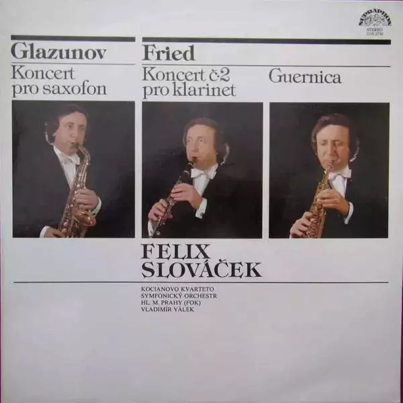 Levně Koncert Pro Saxofon / Koncert Č•2 Pro Klarinet / Guernica (Felix Slováček, 1981)