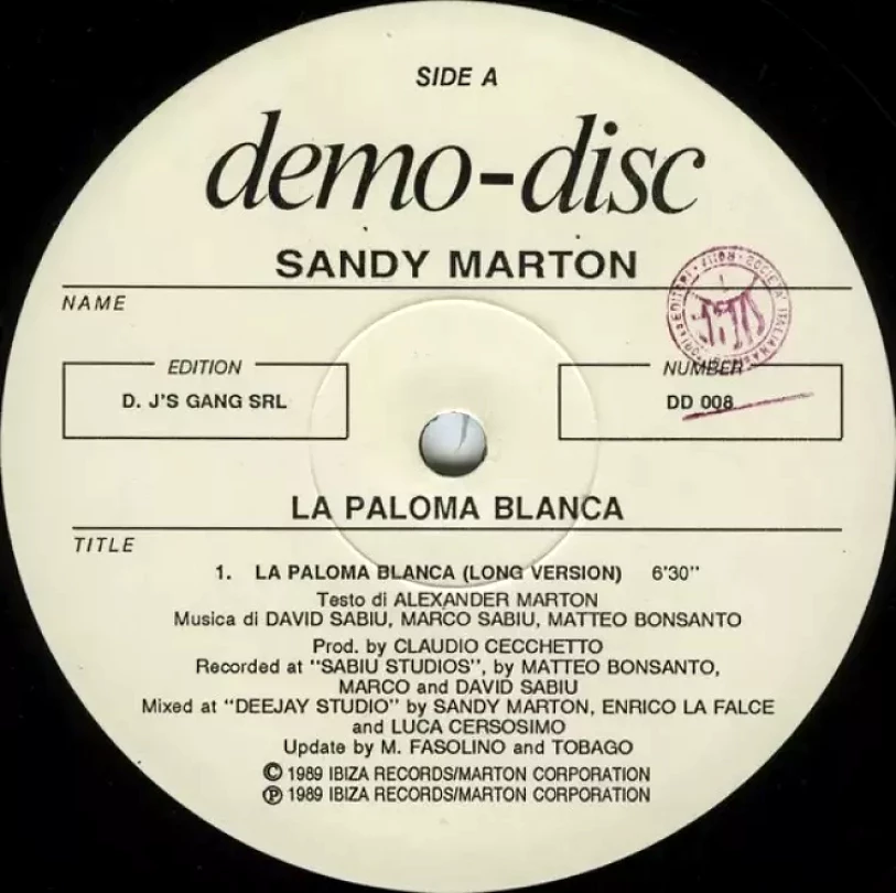 Levně La Paloma Blanca (Sandy Marton, 1989)