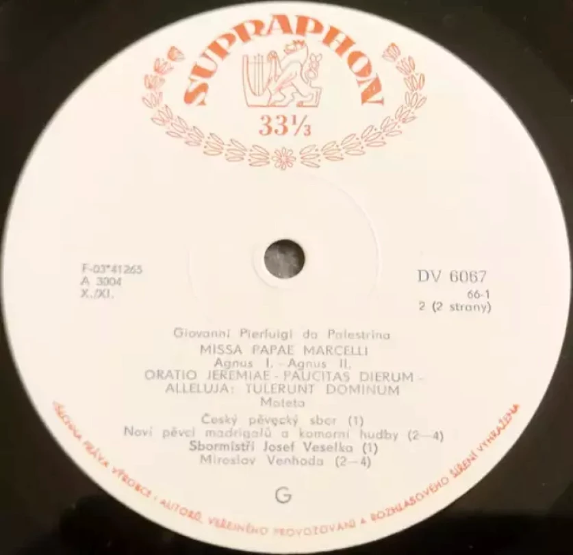 Levně Missa Pappae Marcelli / Oratio Jeremiae / Paucitas Dierum / Alleluja (Giovanni Pierluigi da Palestrina, 1966)