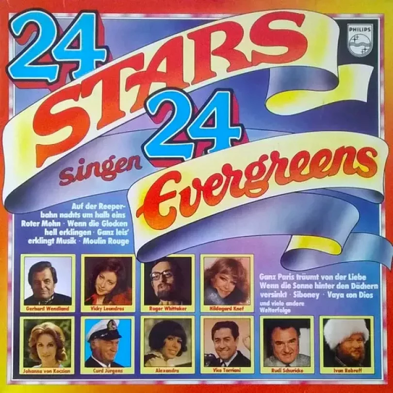 Levně 24 Stars Singen 24 Evergreens (Various, )