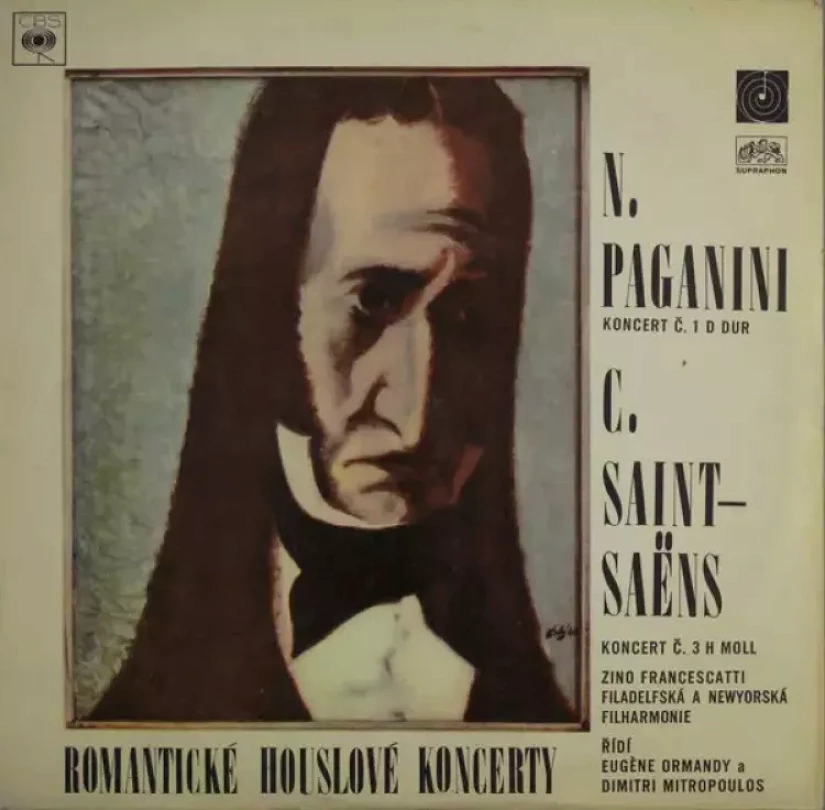 Levně Romantické Houslové Koncerty - Koncert Č. 1 D Dur / Koncert Č. 3 H Moll (Niccolò Paganini, 1968)