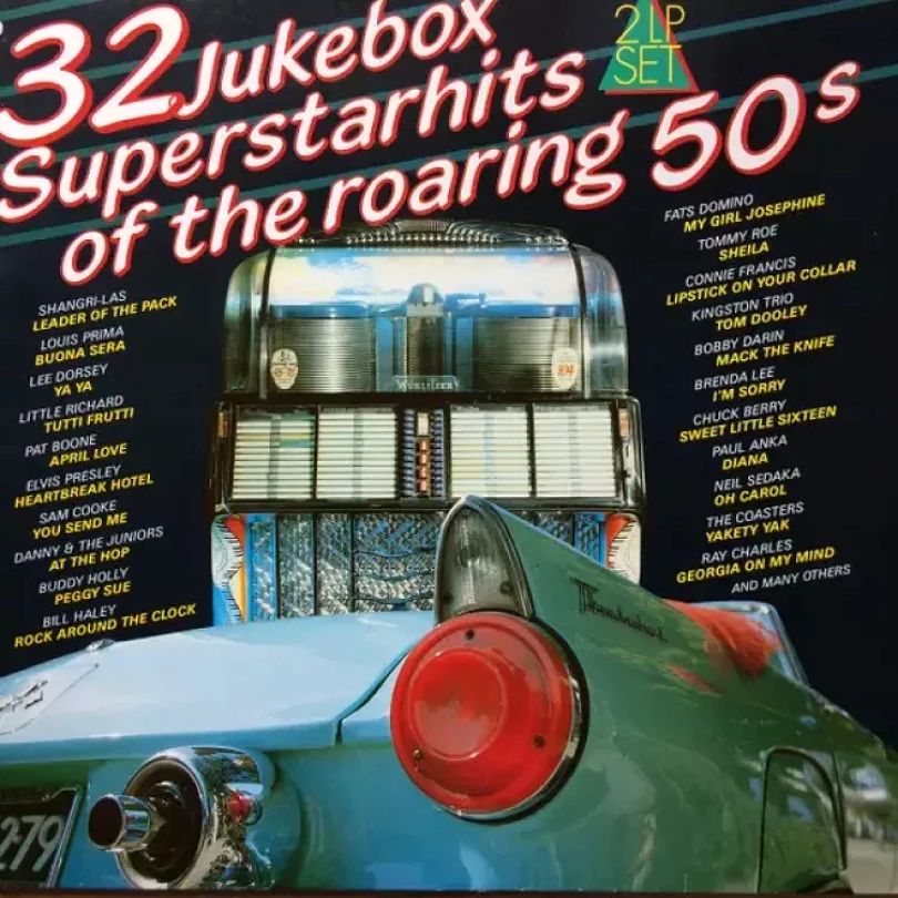 Levně 32 Jukebox Superstarhits Of The Roaring 50s (Various, 1980)