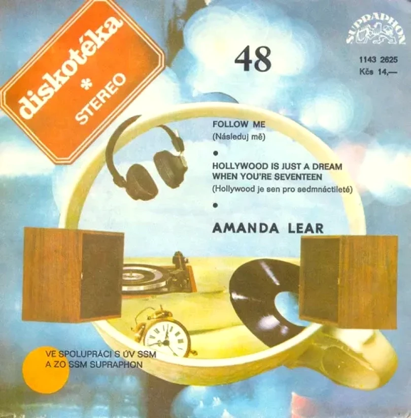 Levně Follow Me / Hollywood Is Just A Dream When You're Seventeen (Amanda Lear, 1982)
