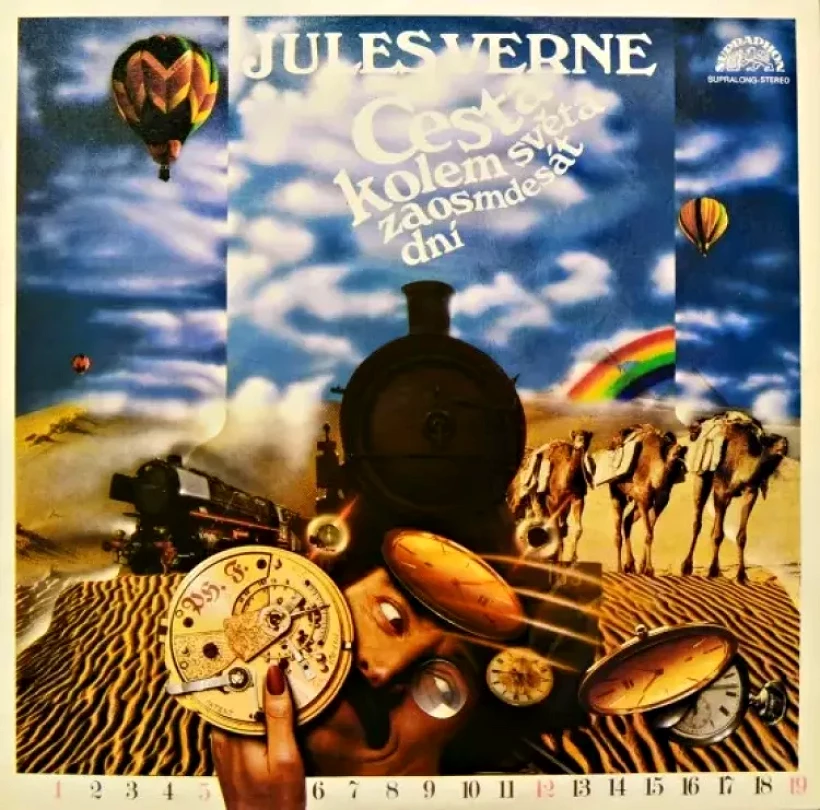 Levně Cesta Kolem Světa Za Osmdesát Dní (Jules Verne, 1988)