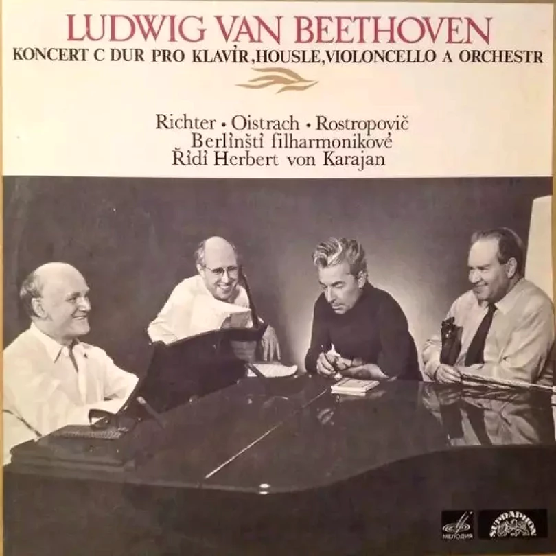 Levně Koncert C Dur Pro Klavír, Housle, Violoncello A Orchestr (Ludwig van Beethoven, 1973)