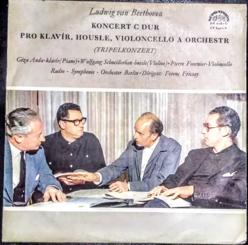 Levně Koncert C Dur pro klavír, housle, violoncello a orchestr Op. 56 (Ludwig van Beethoven, 1967)