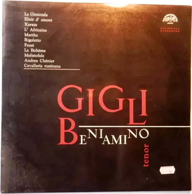 Levně Recital (Beniamino Gigli, 1989)