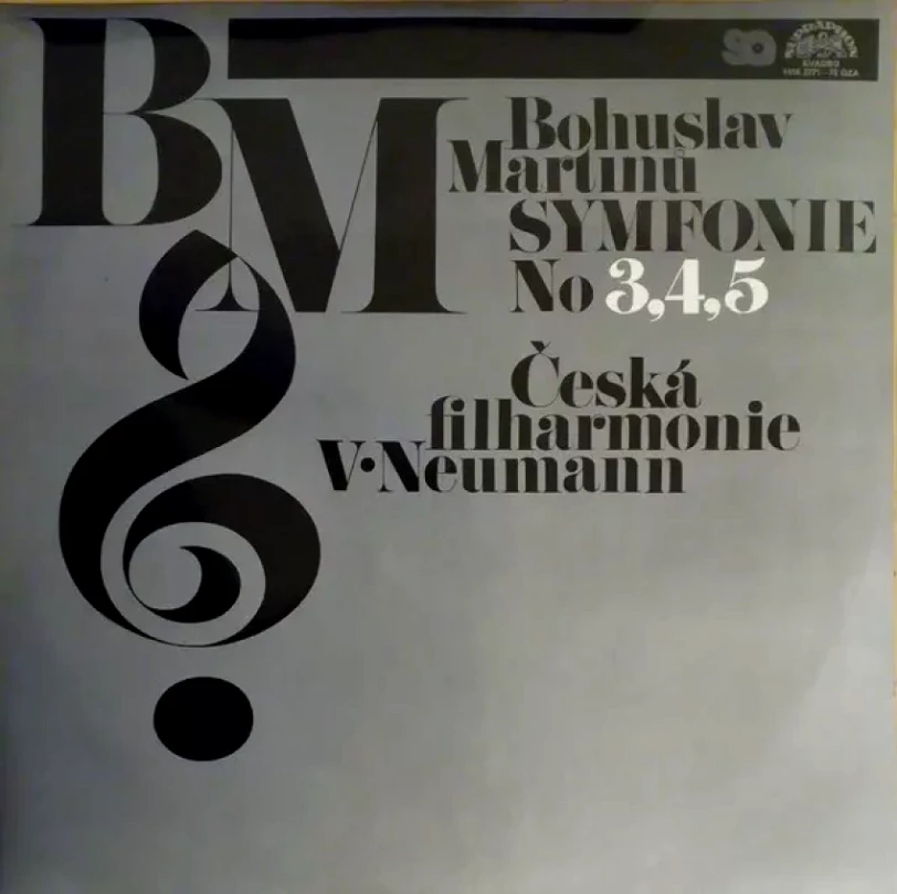 Levně Symfonie No 3,4,5 (2xLP) (The Czech Philharmonic Orchestra, 1979)