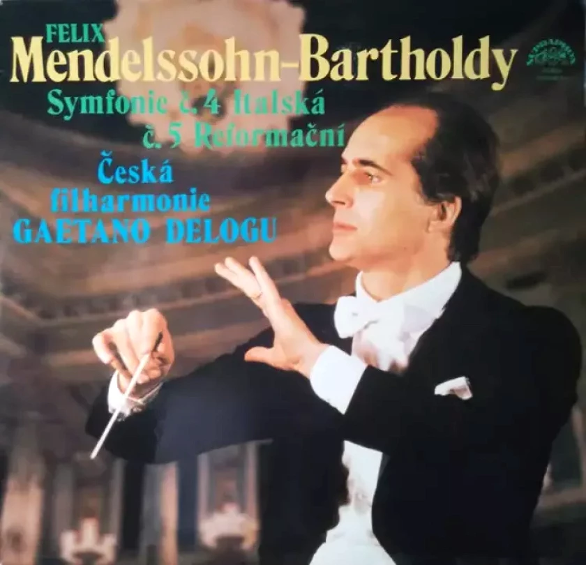 Levně Symfonie Č. 4 Italská / Symfonie Č. 5 Reformační (The Czech Philharmonic Orchestra, 1979)