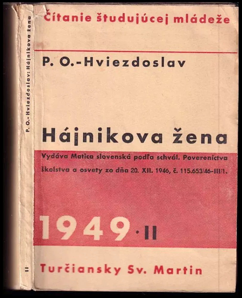 Hájnikova žena (Pavol Országh Hviezdoslav, 1949)
