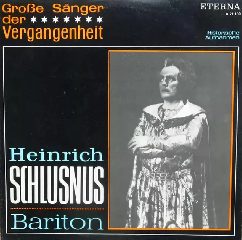 Levně Heinrich Schlusnus Bariton (Heinrich Schlusnus, 1970)