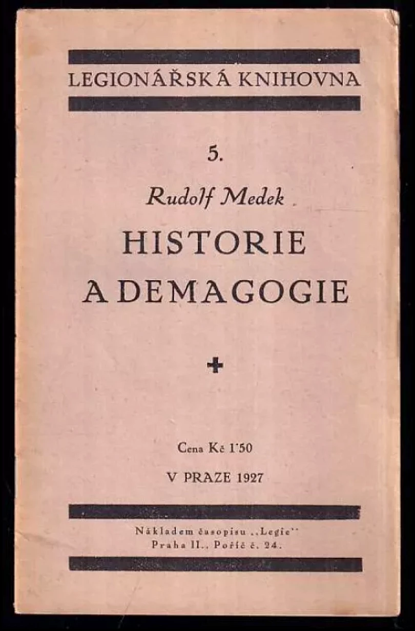 Historie a demagogie (Rudolf Medek, 1927)